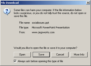 Dialog: File Download - socialissues.ppt