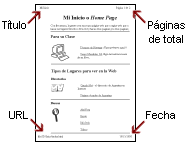 Sample printout with header and footer