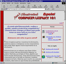 Browser with Jan's Illustrated Computer Literacy 101