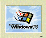 La pantalla de Windows 98 de inicializador