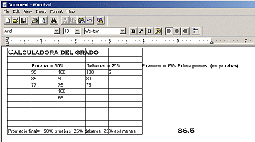 Tabla desde Excel - pegar en WordPad