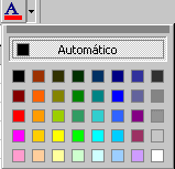 Botón: Color de Fuente - paleta