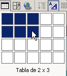 Botón: Table - 2x3