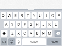 Onscreen keyboard on iPhone6