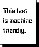 Machine readable text