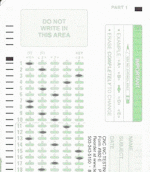 Scan Card for Test answers