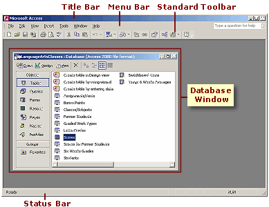 Database window