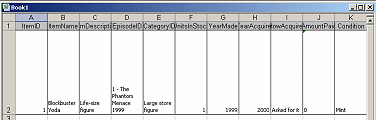 Records in Excel