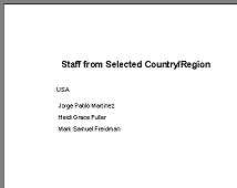 Print Preview: Staff - select country/region