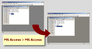 Diagram: Exported from Access to Access