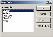 Dialog: Page Order