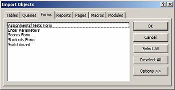 Dialog: Import Objects