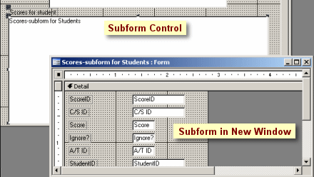 Subform open in a new window