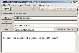 Outlook Message with attachment, in RTF format