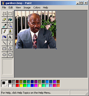 MS Paint with gardner.bmp