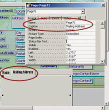 Form Design View: changing captions on tabs in Properties dialog