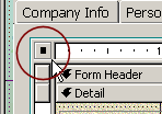 Form in subform control is selected