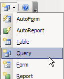 Button: New Object = Query