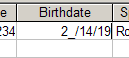 Birthdate wrong - 2_/14/19