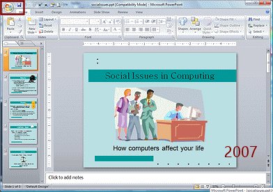 Socialissues.ppt in PowerPoint 2007