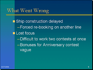 Slide: What Went Wrong