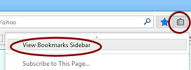 Button: Show your bookmarks > Bookmarks side bar (Firefox29)