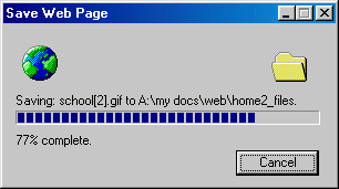 Progress bar for Web Page, complete