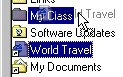 Dragging World travel shortcut to folder My Class