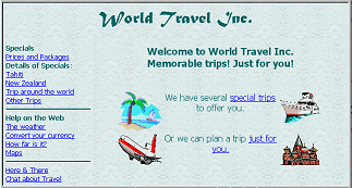 World Travel with invisible frames