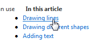 Link: Drawing lines (in Win7 Paint)