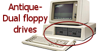 Computer with dual floppy drives
