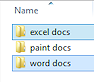 Non-adjacent folders selected (Win8)