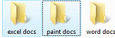 Two adjacent folders selected (Vista)