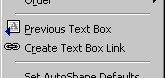 Menu - popup for last text box in a chain