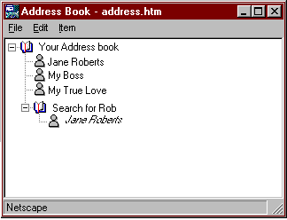 Address Book with list gif