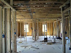 Framing for bedrooms  - north end