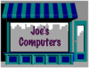 la tienda pequeña de computadoras