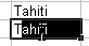 AutoComplete Tahiti