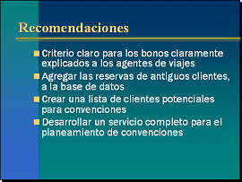 Diapositiva #10: Recomendaciones - fuente de vietas = 32
