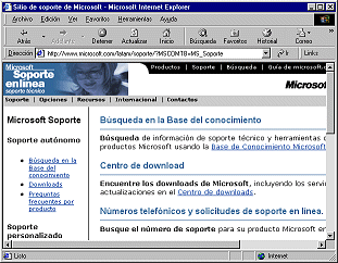 Internet Explorer - Microsoft Support page