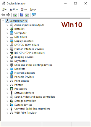 Dialog: Device Manager (Win10)