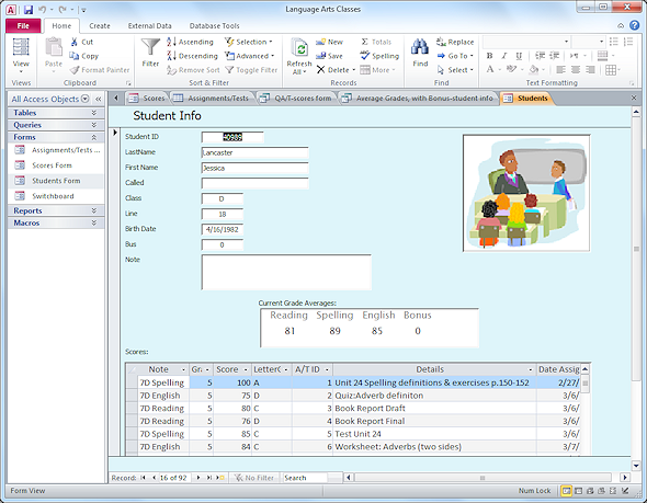 Jan's Working with Databases | Jegsworks