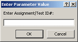 Dialog: Parameter message