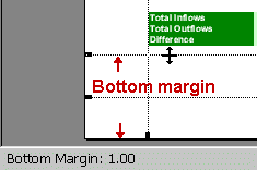 Bottom margin  = 1.00 inche