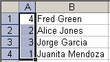 Sorting error: selecting just part of a row to sort