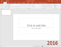 Blank presentation (PowerPoint 2016)