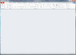 PowerPoint open with no presentation open (PowerPoint 2010)