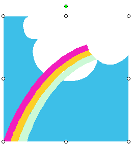 Example: rainbow clip art enlarged