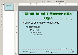 One slide master