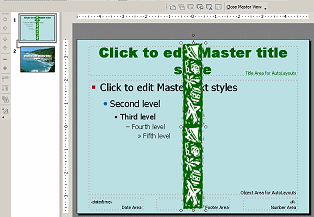 Slide Master after inserting travelbar.gif
